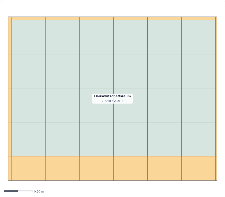 Verlegeplan: Reststücke wiederverwenden