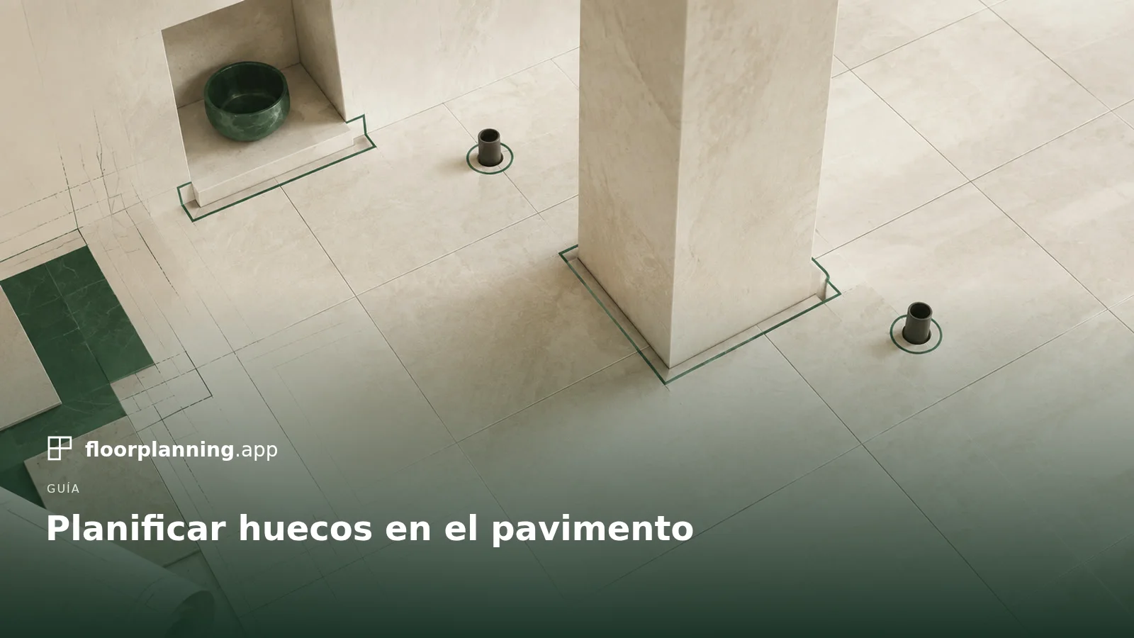 Nichos, pilares, tuberías: incluir recortes