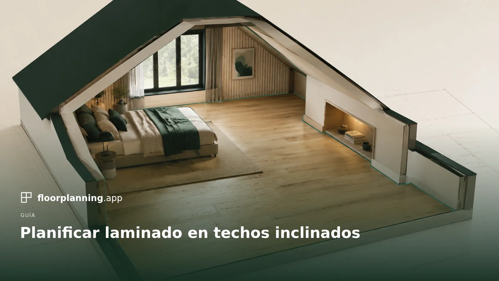 Planificar laminado bajo techo inclinado