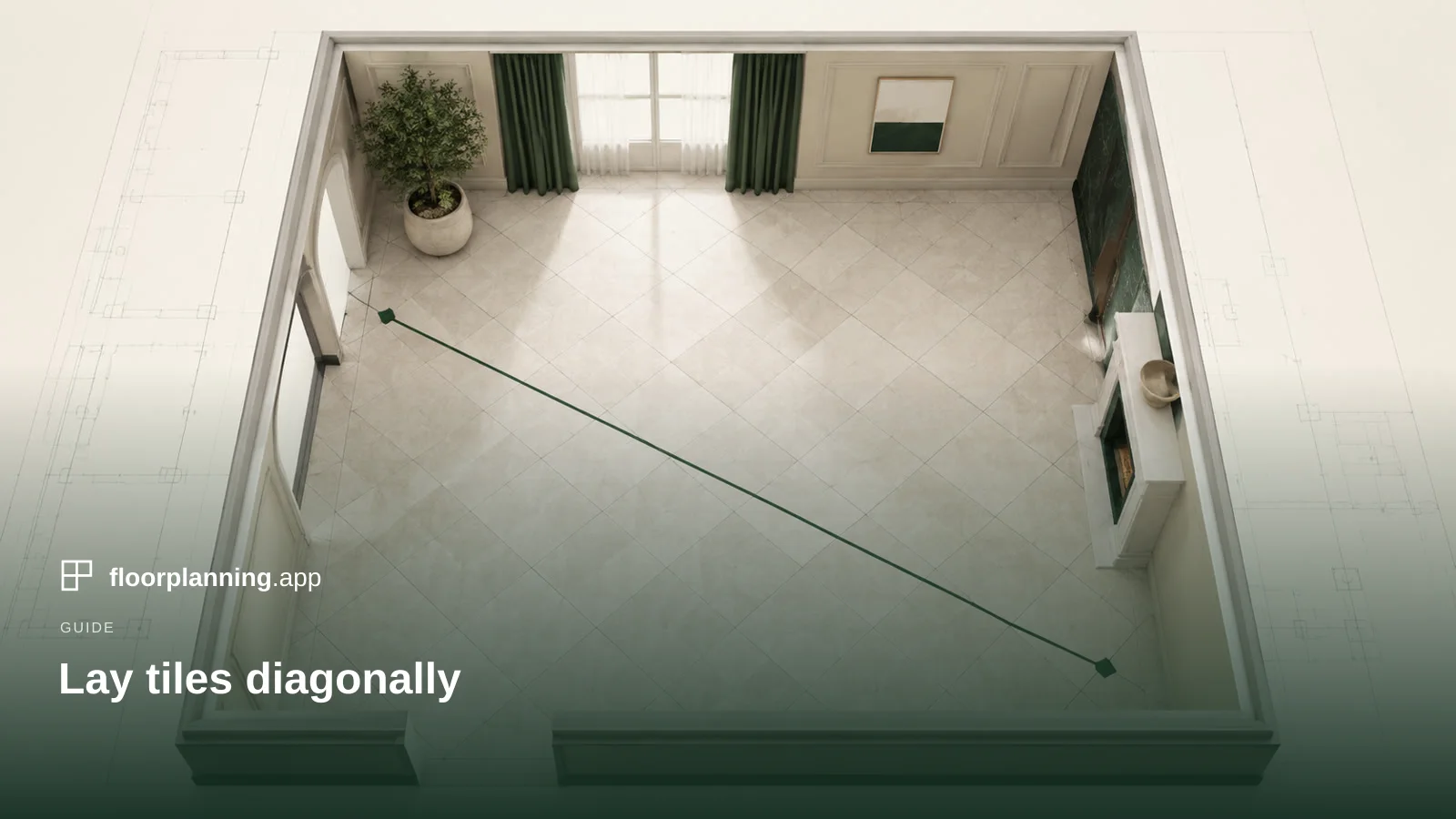 Diagonal laying: the starting point and what it costs in waste