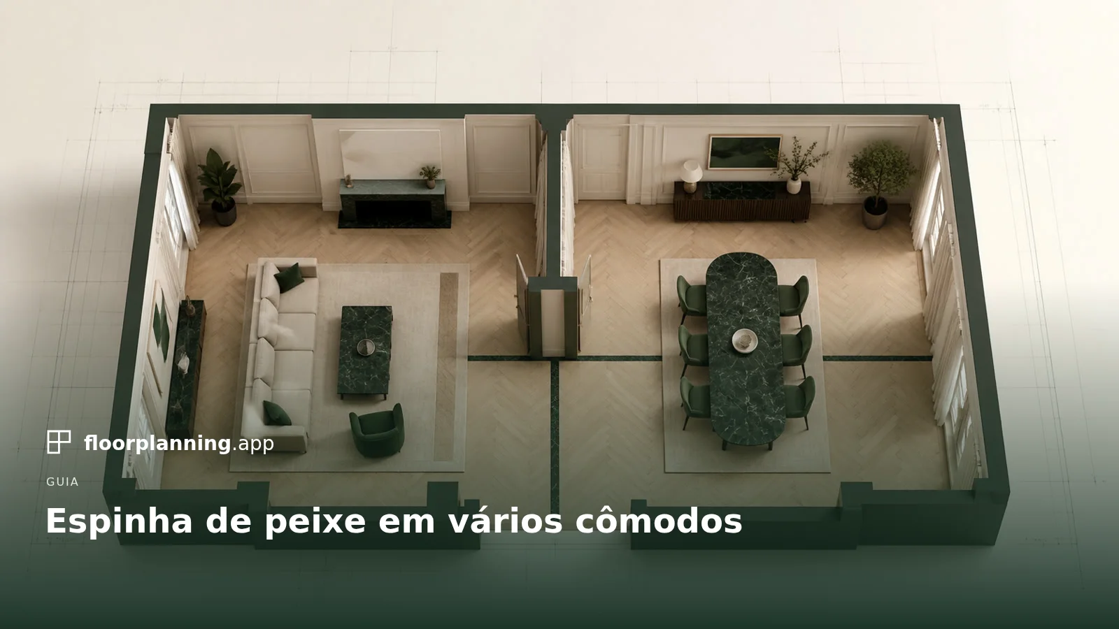Assentar espinha de peixe em vários cômodos