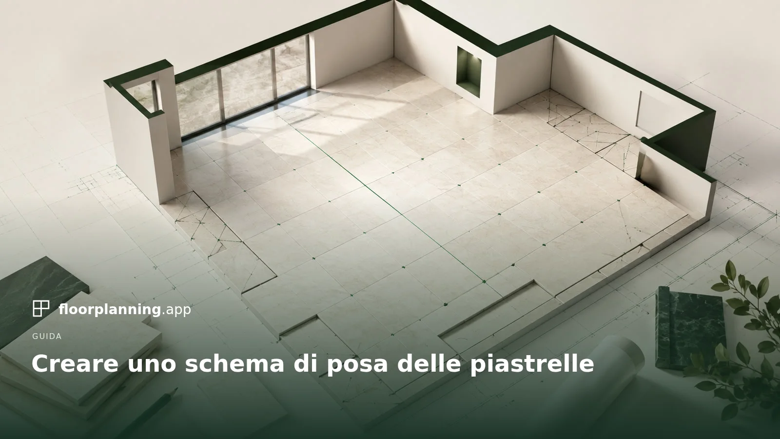 Piano di posa delle piastrelle: dalla misurazione alla prima fila