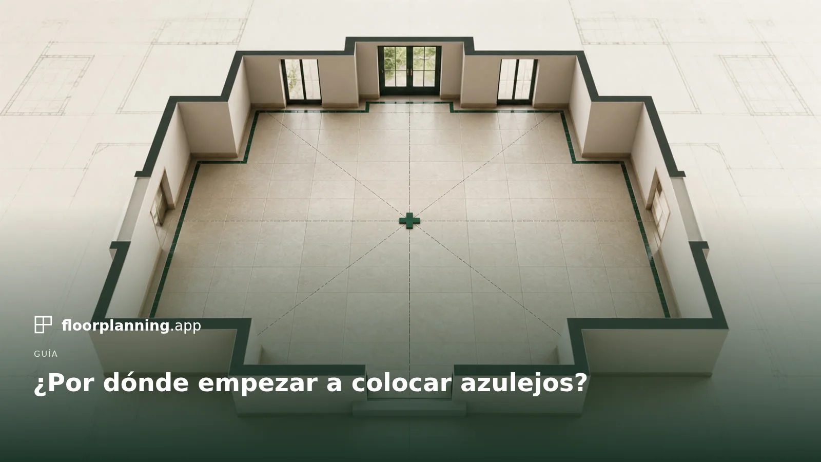 Colocar azulejos: ¿centro o pared primero?