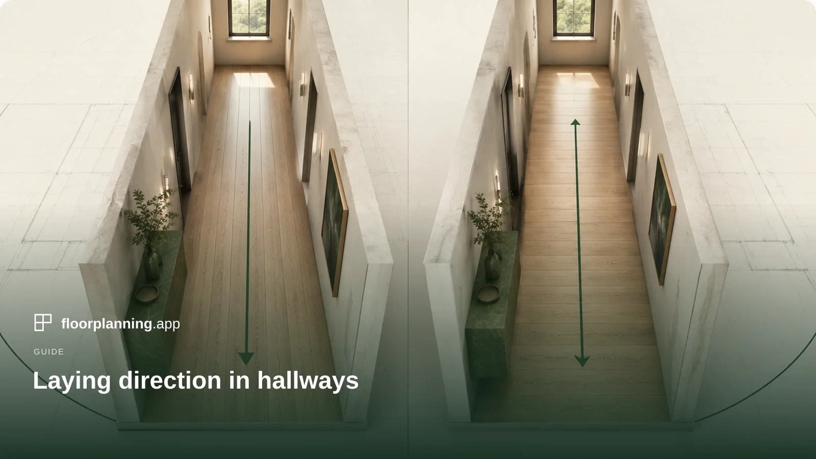 Tiling a hallway: across or lengthwise?