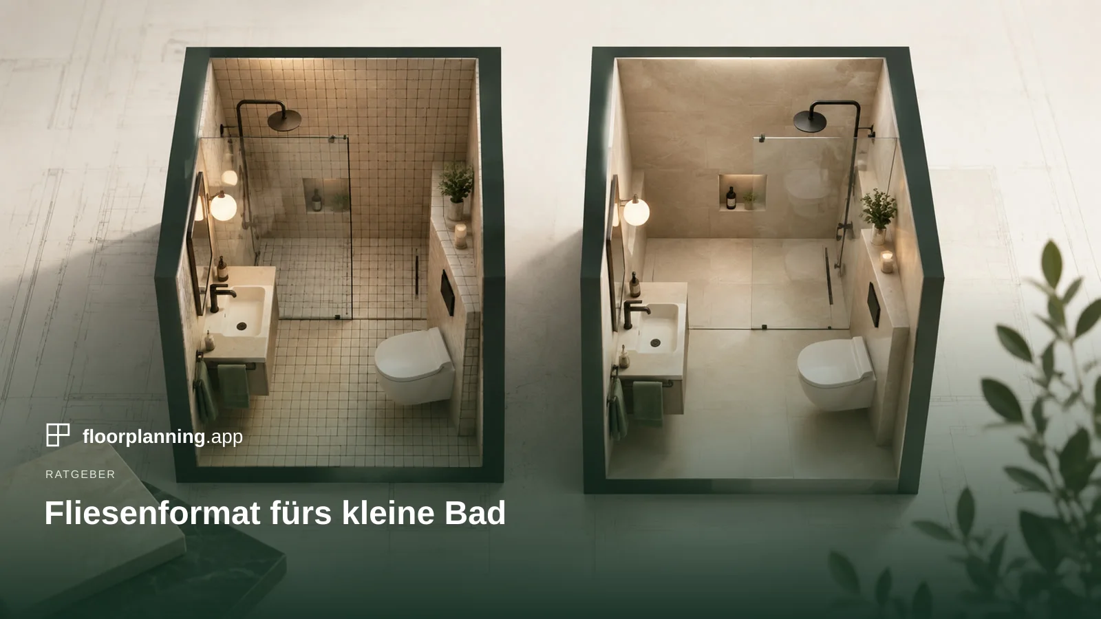 Kleines Bad unter 5 m²: welches Format wirkt größer?