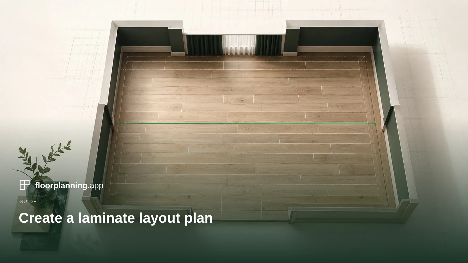 How to plan a laminate layout: rows, stagger and edge pieces