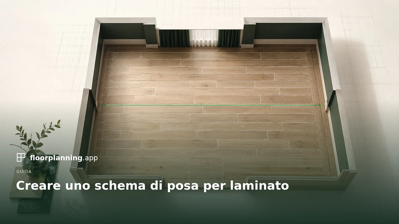 Piano di posa del laminato: file, sfalsamento e pezzi di bordo