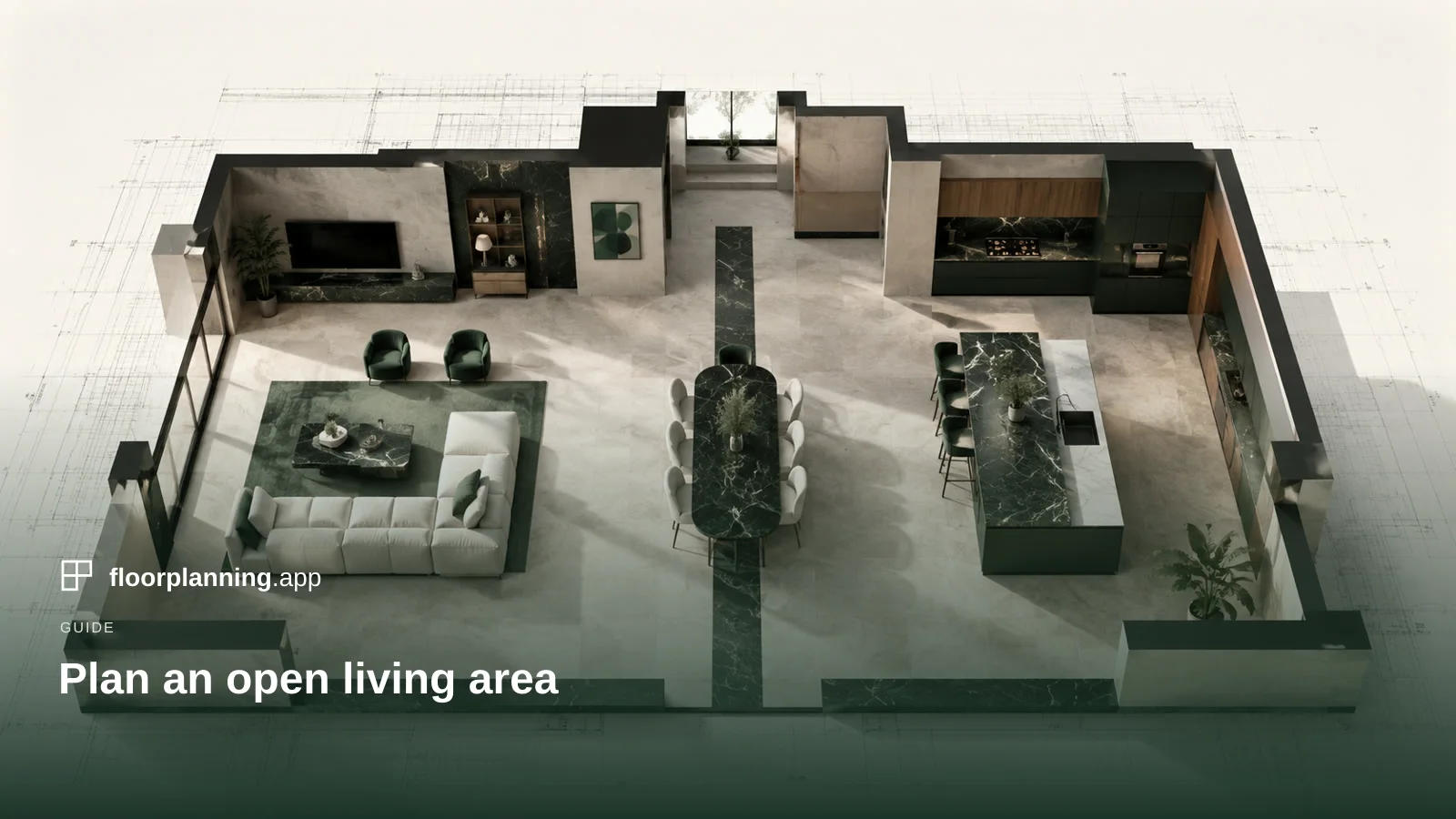 Open-plan living and dining: one floor or a divide?