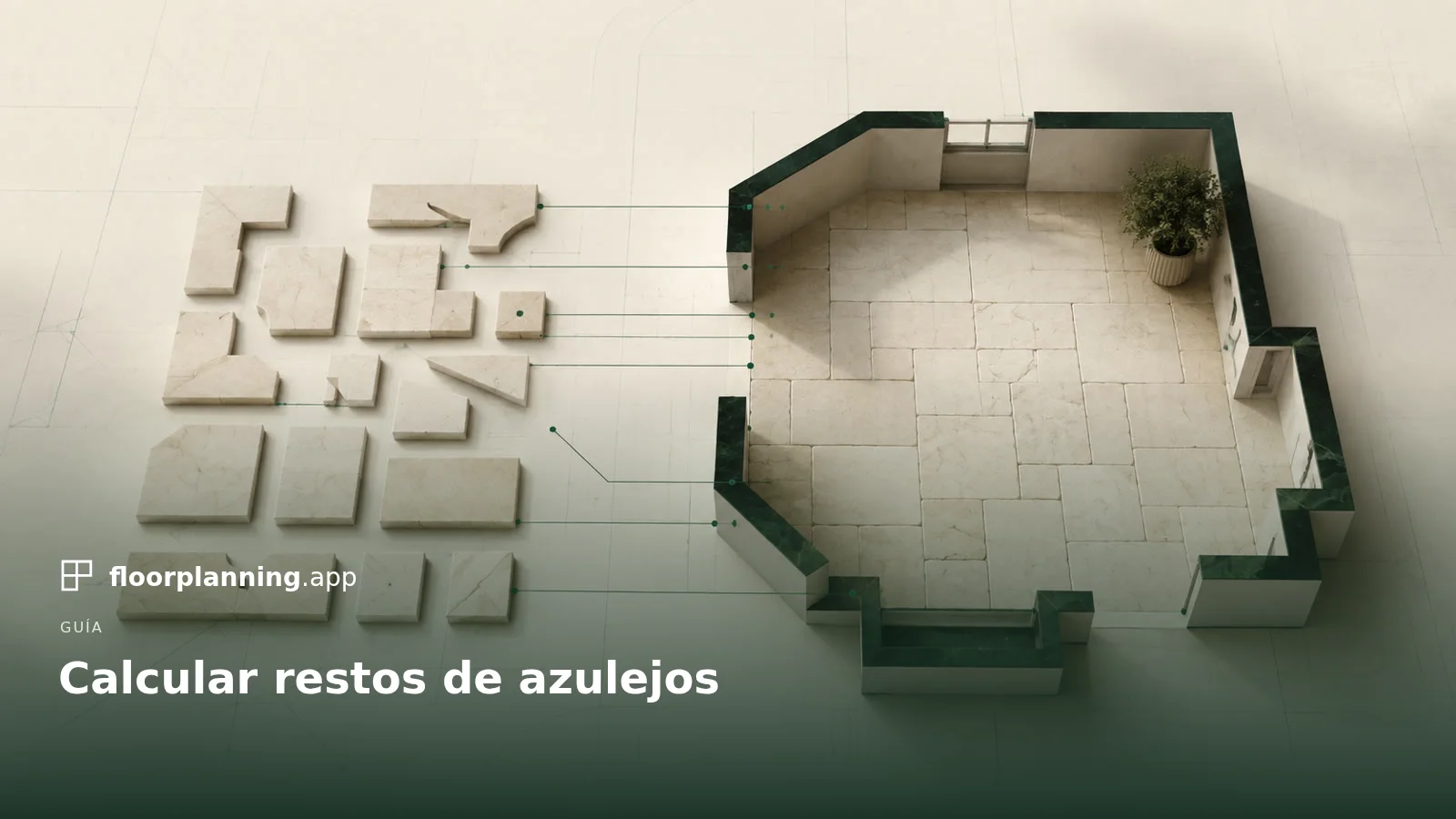 Calcular recortes al colocar azulejos