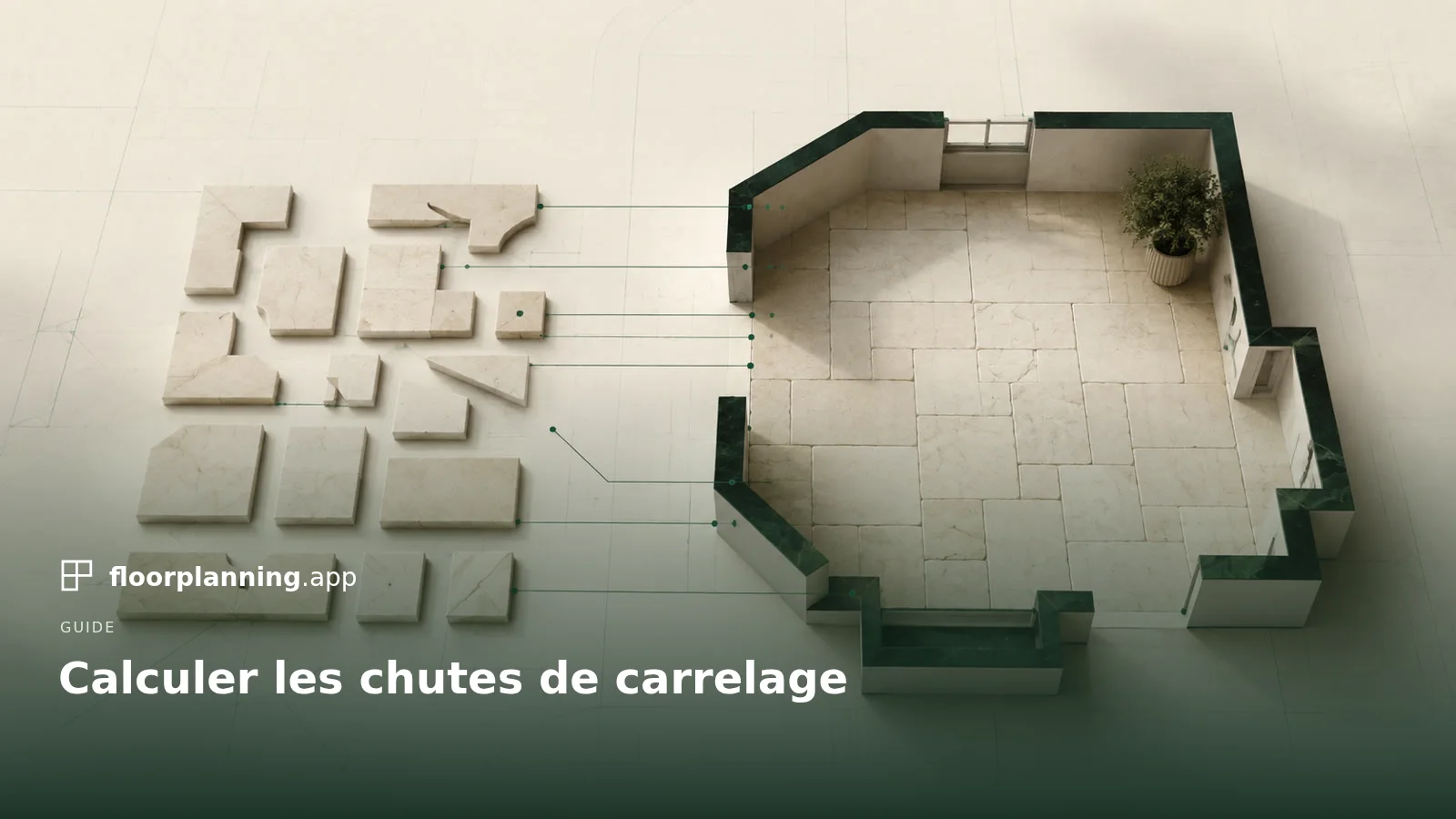 Calculer les chutes de carrelage