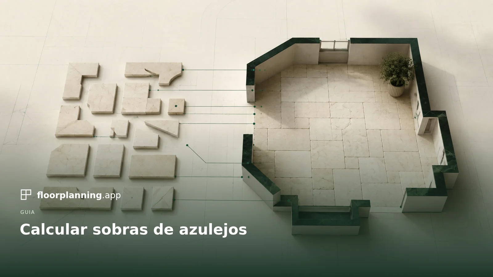 Calcular sobras no assentamento de azulejos
