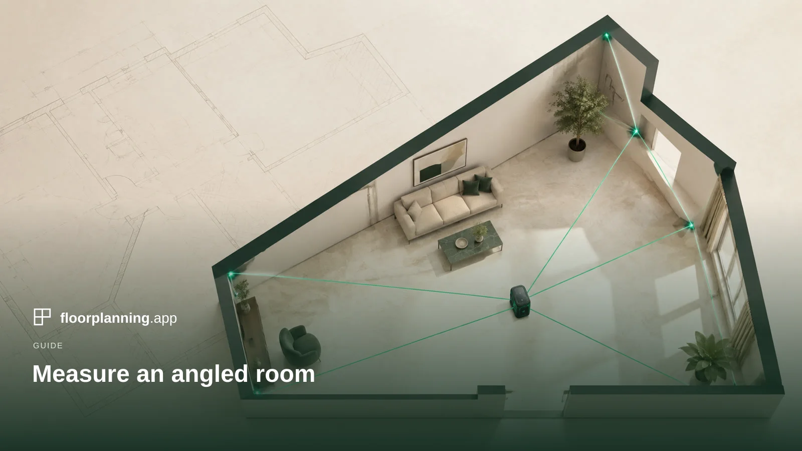 Out-of-square rooms: how to measure when nothing is at a right angle