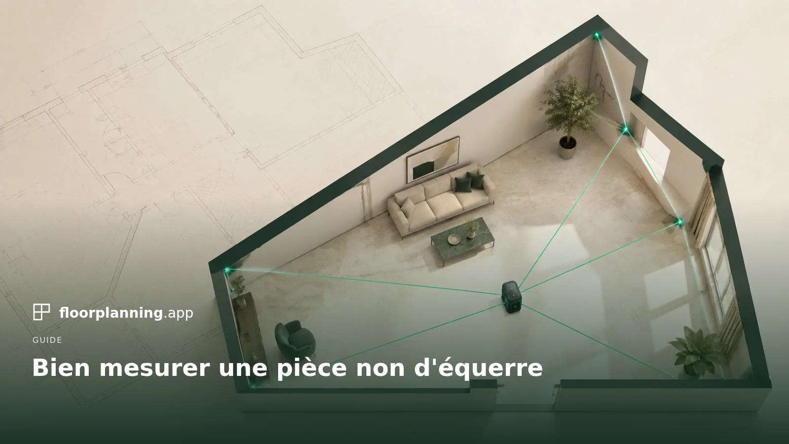 Pièce non d'équerre : comment mesurer ?