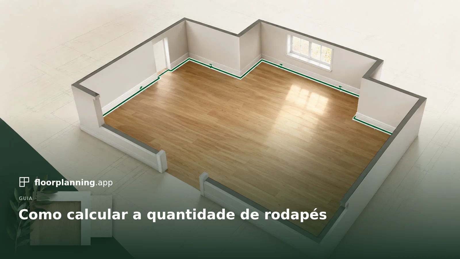 Calcular rodapés e acabamento de borda
