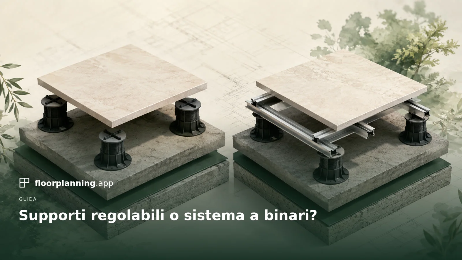 Supporti regolabili o binari per terrazze?