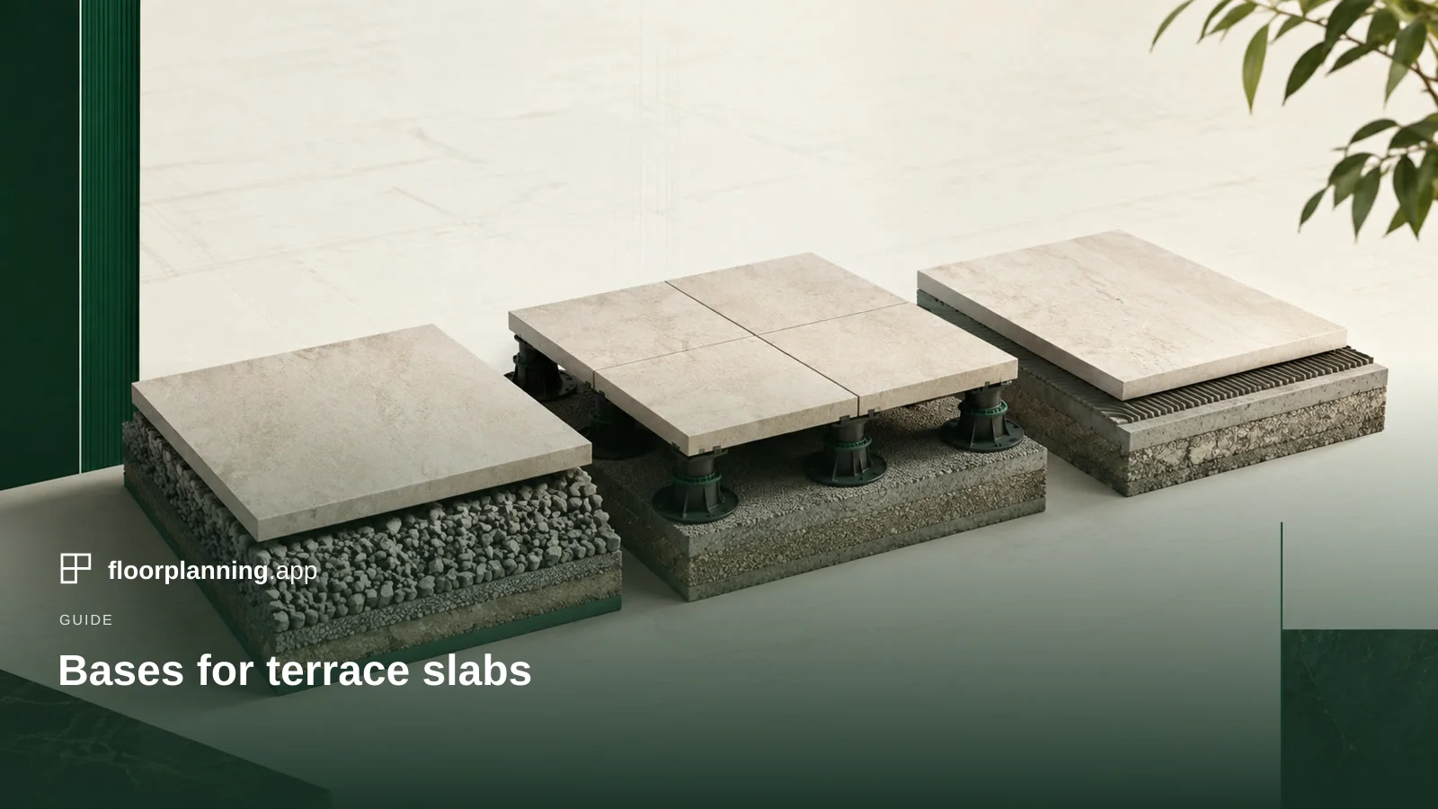 Laying terrace slabs: gravel, pedestals or mortar?