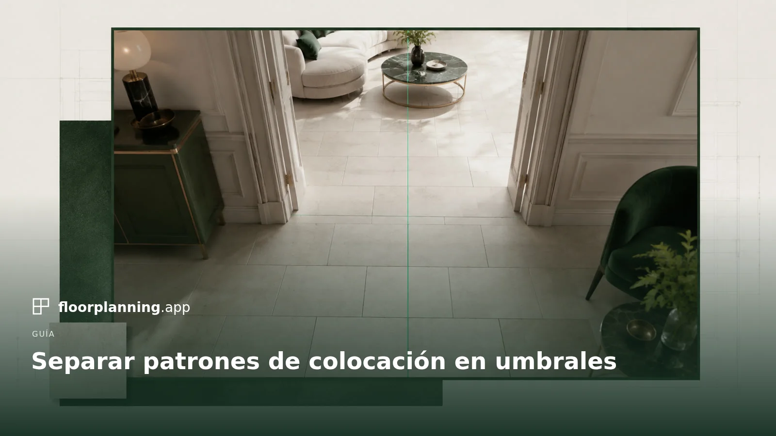 Umbral: ¿dónde se interrumpe el aparejo entre dos habitaciones?
