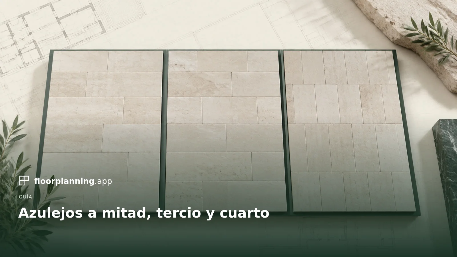 ¿Aparejo a media pieza, a un tercio o a un cuarto?