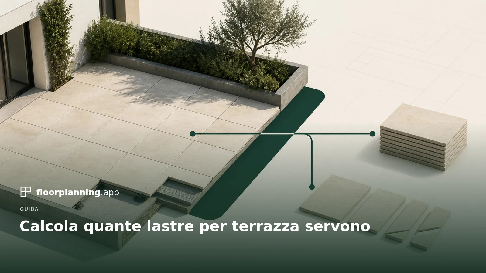 Quante lastre per terrazza mi servono?