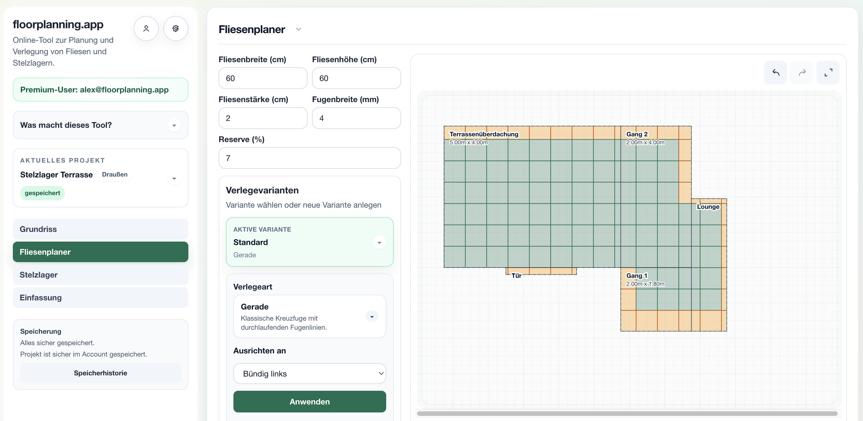 Terrace Tile Calculator
