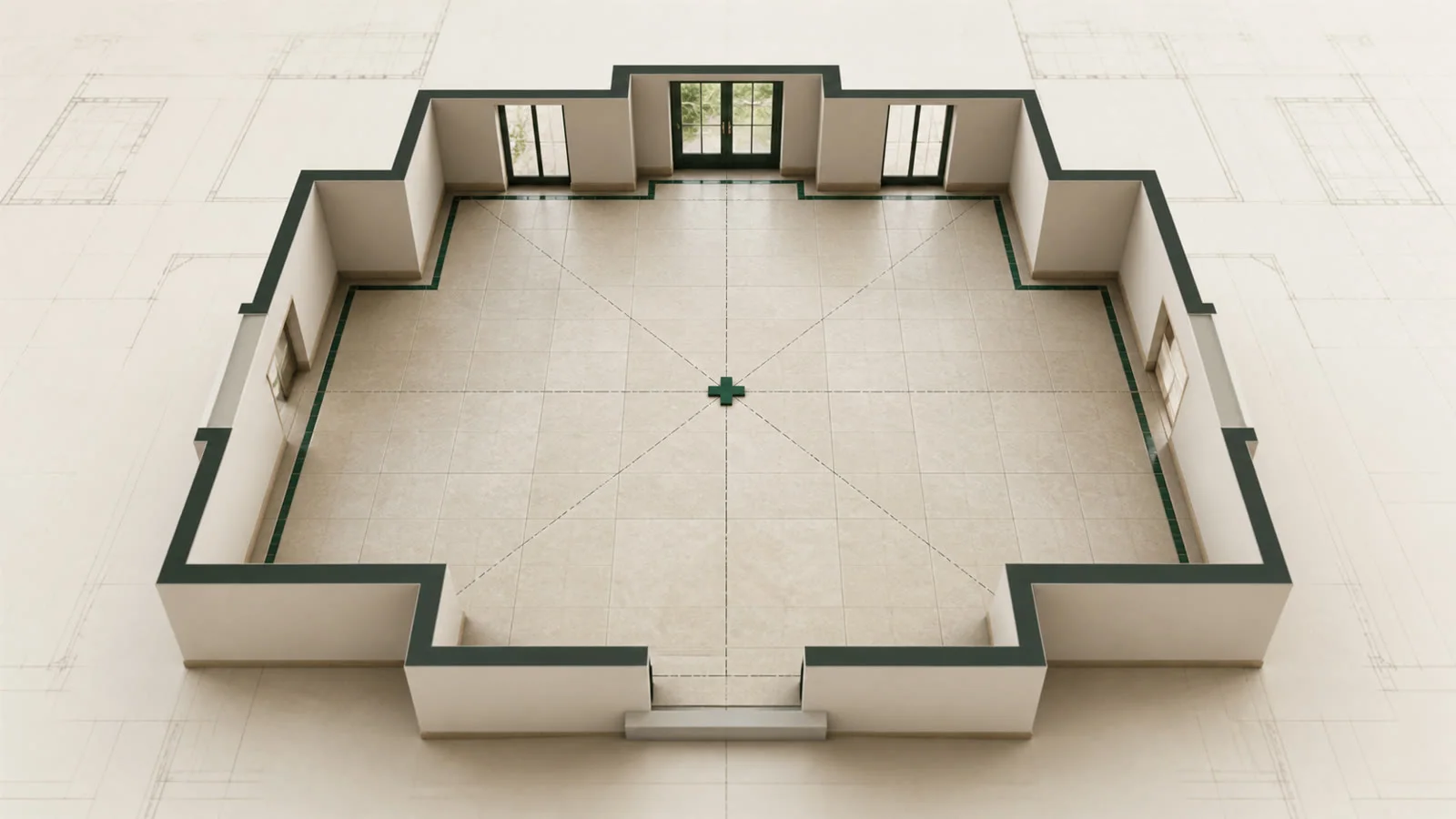 Carrelage : commencer au centre ou au mur ?