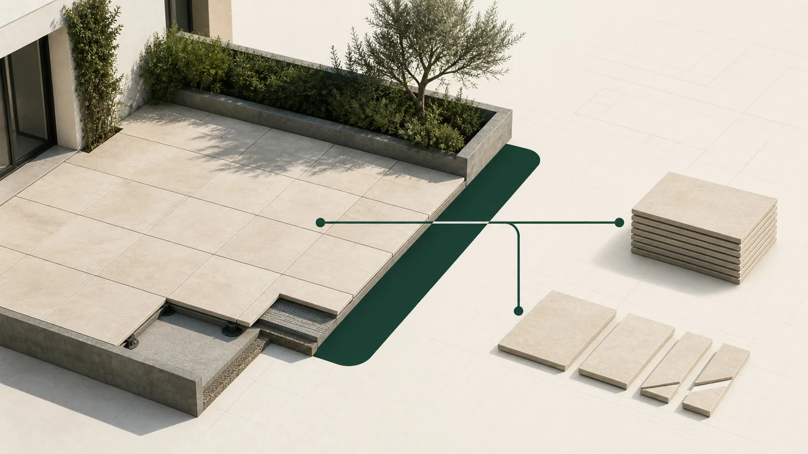 Combien de dalles de terrasse me faut-il ?
